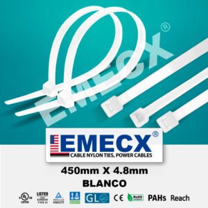 CINTILLO BLANCO 450mm*4.8mm EMECX