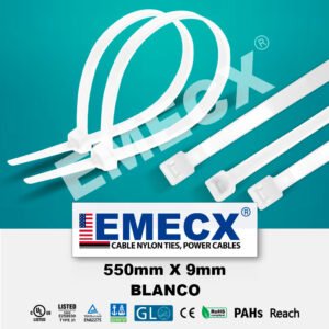 CINTILLO BLANCO 550mm*9mm EMECX