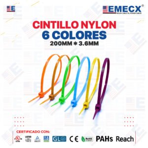 CINTILLO 6 COLORES mixed 200mm*3.6mm EMECX