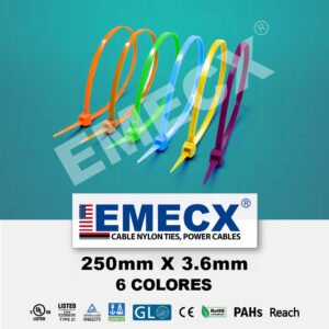 CINTILLO 6 COLORES mixed 250mm*3.6mm EMECX