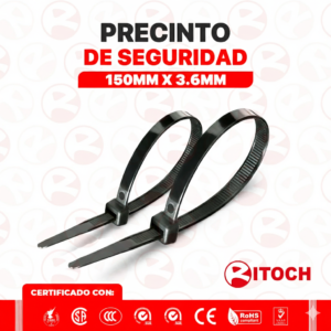 CINTILLO NEGRO 150mm*3.6mm RITOCH