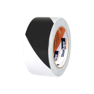 CINTA DE PVC - BICOLOR VP-415 BLANCO/NEGRO 2" X 36 yds SHURTAPE