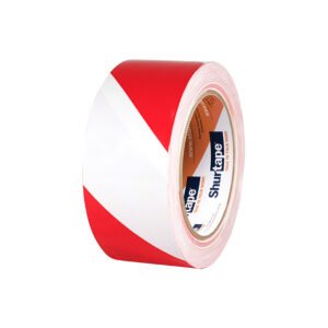 CINTA DE PVC - BICOLOR VP-415 BLANCO/ROJO 2" X 36 yds SHURTAPE