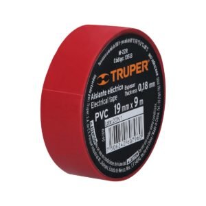 CINTA AISLANTE ROJA 19 MM X 9 MTS M-22R 13513 TRUPER