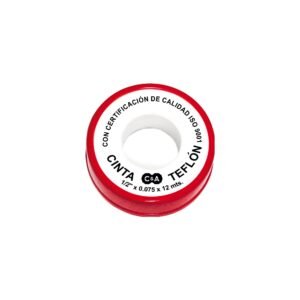 CINTA TEFLON ROJO 1/2 X 12 MTS C&A
