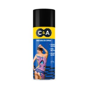 PINTURAS EN SPRAY NEGRO BRILLANTE ALTA TEMPERATURA (12 UDS) C&A