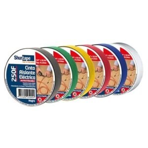 CINTA AISLANTE 3/4" DE COLORES 250 F 3/4" X 20YDS (10 UDS) SHURTAPE