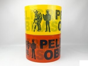 CINTA DE ADVERTENCIA "PELIGRO" C/ROJO 4" X 20M NACIONAL