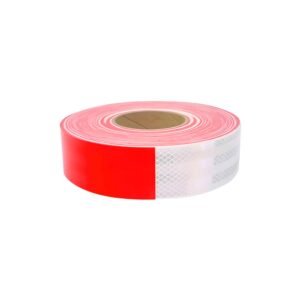 CINTA REFLECTIVA BLANCO/ROJO 2" X 45.7 METROS KNAUFF