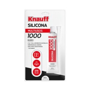 SILICONA MULTIUSOS 1000 C/BLANCO X 50GR KNAUFF